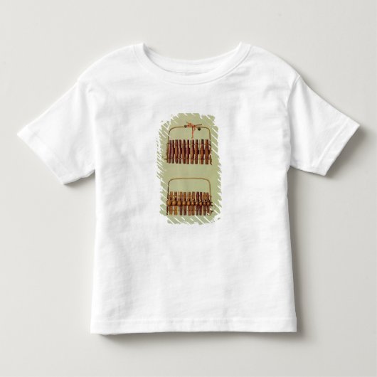 、から南アフリカマリンバ、前部および背部眺め トドラーTシャツ (正面)