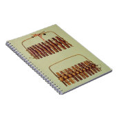 、から南アフリカマリンバ、前部および背部眺め ノートブック (右側)