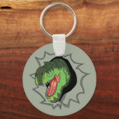 ~から噴出するTレックス キーホルダー (正面)