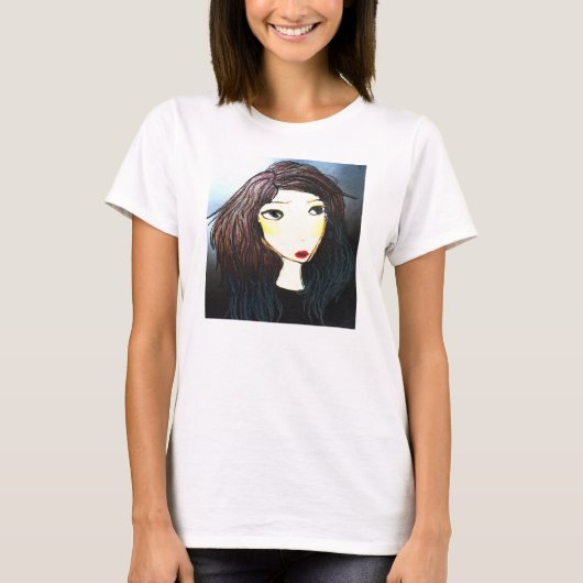 から強く打たれる風は変更を保ちます Tシャツ (正面)