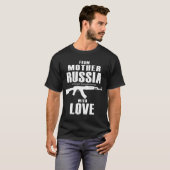から愛AKワイシャツ(人)を持つ母ロシア Tシャツ (正面フル)
