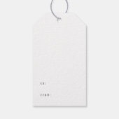 からKraftシック素朴な書すてき道ホリー ギフトタグ (裏面)