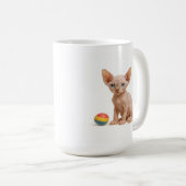 かろうじて含まれている – Sphynx Kitten コーヒーマグカップ (正面右)