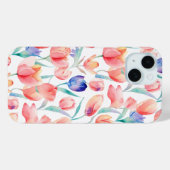 かろうじて水の色チューリップiPhone 15ケース Case-Mate iPhoneケース (裏面 (横))