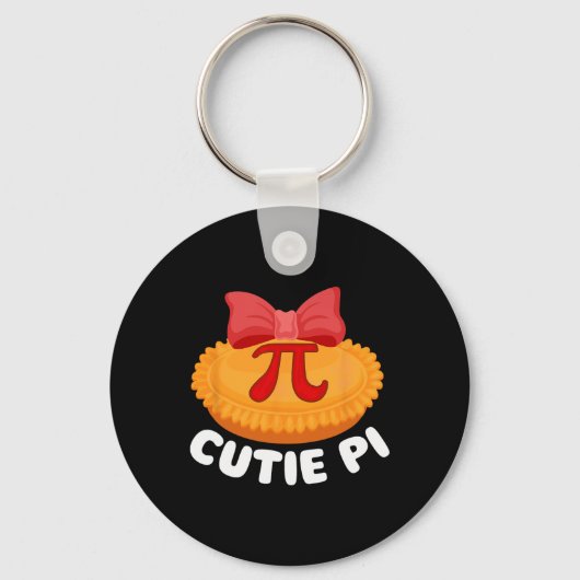 かわいいπ - 円周率の日 数学好き サイエンス πシンボル  キーホルダー (正面)