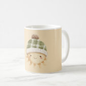 かわいいあったかい太陽の帽子 コーヒーマグカップ (正面右)