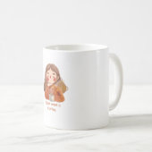かわいいあったかアニメ女子 コーヒー大好き コーヒーマグカップ (正面右)
