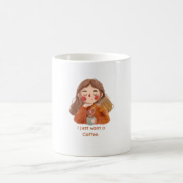 かわいいあったかアニメ女子 コーヒー大好き コーヒーマグカップ