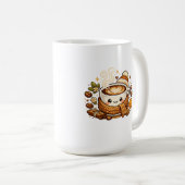 かわいいあったかカプチーノ コーヒーマグ コーヒーマグカップ (正面右)