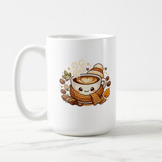 かわいいあったかカプチーノ コーヒーマグ コーヒーマグカップ (左)