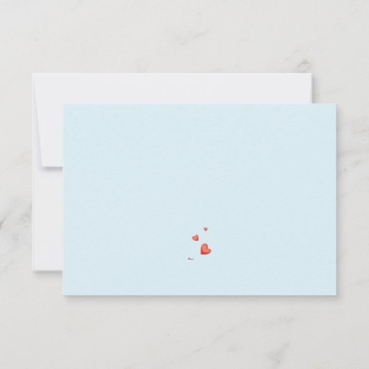 かわいいあなたが私を完成させる バレンタインのミルクとコーキー ノートカード (裏面)