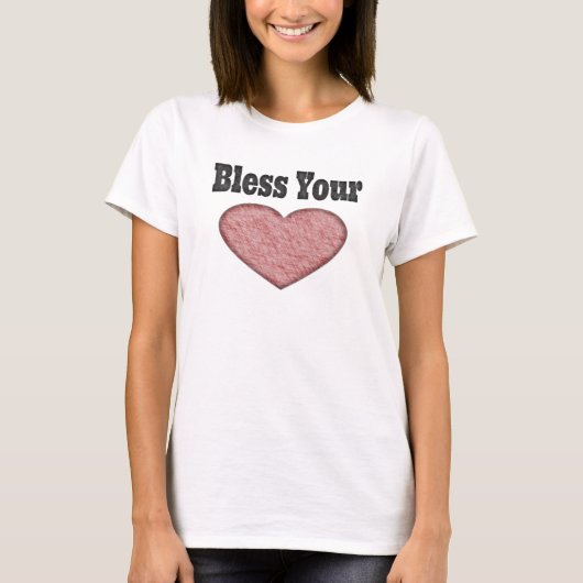 かわいいあなたのハートの南女の子の発言を賛美して下さい Tシャツ (正面)