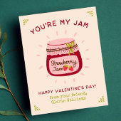 かわいいあなたは私のジャム教室バレンタインデーの写真 ノートカード
