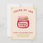 かわいいあなたは私のジャム教室バレンタインデーの写真 ノートカード (正面)