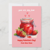 かわいいあなたは私のハートの友達 バレンタインデーの教室でのメッセージ シーズンカード (正面)