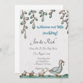 かわいいあひるちゃん 招待状 (正面/裏面)