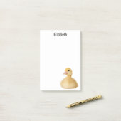 かわいいあひるの名前付き ポストイット (デスク上)