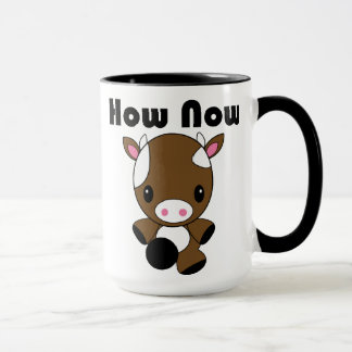 かわいいいかに今ブラウン牛マグ マグカップ