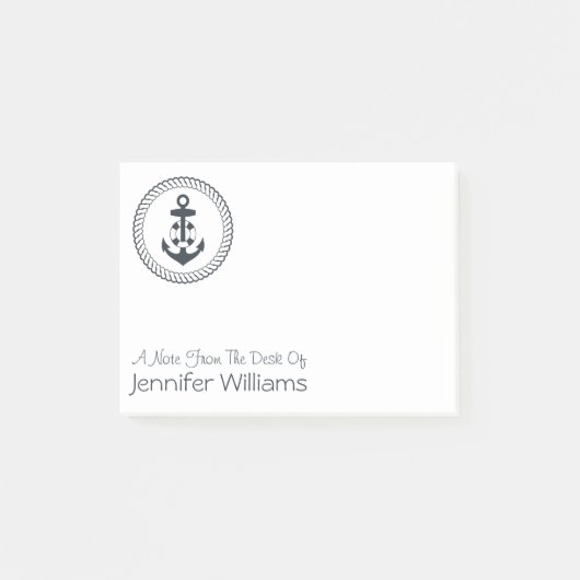 かわいいいかりは|あなたの名前を加えます ポストイット (正面)