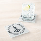 かわいいいかり ガラスコースター (アングル)