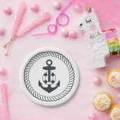 かわいいいかり ペーパープレート (パーティー)