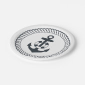 かわいいいかり ペーパープレート (アングル)