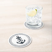 かわいいいかり ラウンドペーパーコースター (インサイチュ)