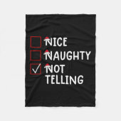 かわいいいけなクリスマスを言わない素敵な フリースブランケット (正面)