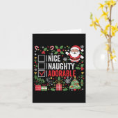 かわいいいけなクリスマスサおもしろいタクロース カード (黄色い花)