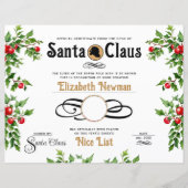 かわいいいけなニース公式の写真証明書 (正面)