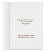 かわいいいけなビーグルクリスマスカード (内側 (右))