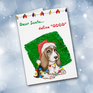 かわいいいけなビーグルクリスマスカード