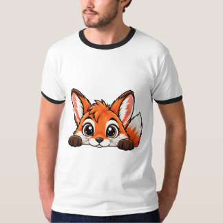 かわいいいずこねこぎつね Tシャツ
