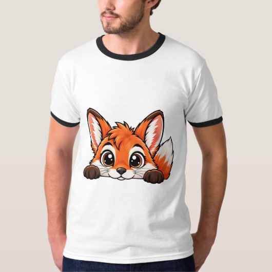 かわいいいずこねこぎつね Tシャツ (正面)