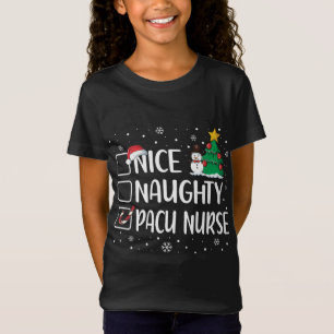 かわいいいたずらなパクー看護師の面白いクリスマス パジャマ Xmas Tシャツ