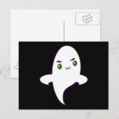 かわいいいたずらハロウィンの幽霊 ポストカード (正面/裏面)
