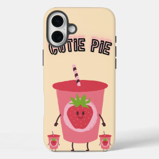 かわいいいちごのスマホケース iPhone 16 PLUSケース