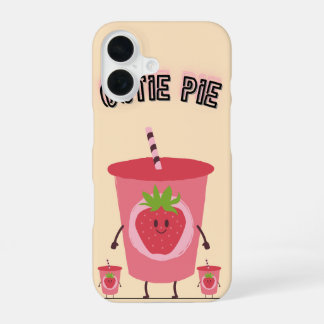 かわいいいちごのスマホ iPhone 16ケース
