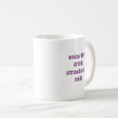 かわいいいちごのミルク コーヒーマグカップ (正面右)