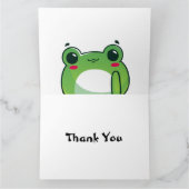 かわいいいちごカエル サンキューカード (内部)