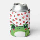 かわいいいちごカエル 缶クーラー (缶正面)
