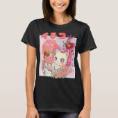 かわいいいちごミルク猫の美意識 Tシャツ (正面)