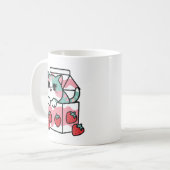 かわいいいちごミルク猫 コーヒーマグカップ (正面左)