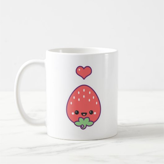 かわいいいちご コーヒーマグカップ (左)