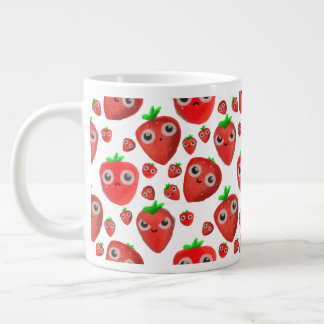 かわいいいちご ジャンボコーヒーマグカップ