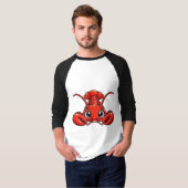 かわいいいないいないばぁエビ Tシャツ (正面フル)