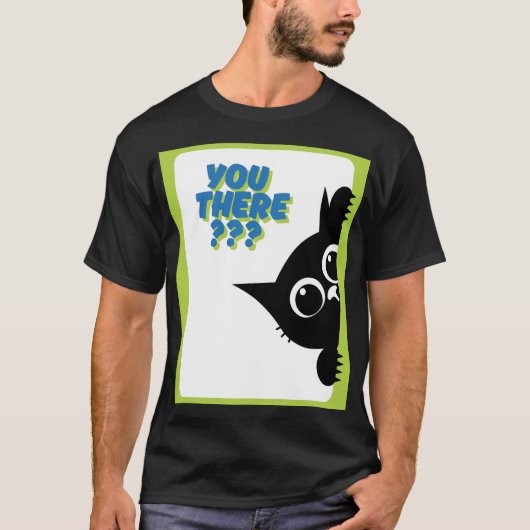かわいいいないいないばあ猫 Tシャツ (正面)