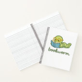 かわいいいも虫の読書本 ノートブック (内部)