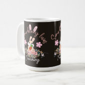 かわいいうさぎが教えるのが好きなマグカップ コーヒーマグカップ (正面左)