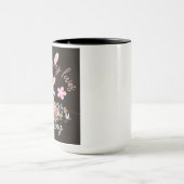 かわいいうさぎが教えるのが好きなマグカップ マグカップ (中央)